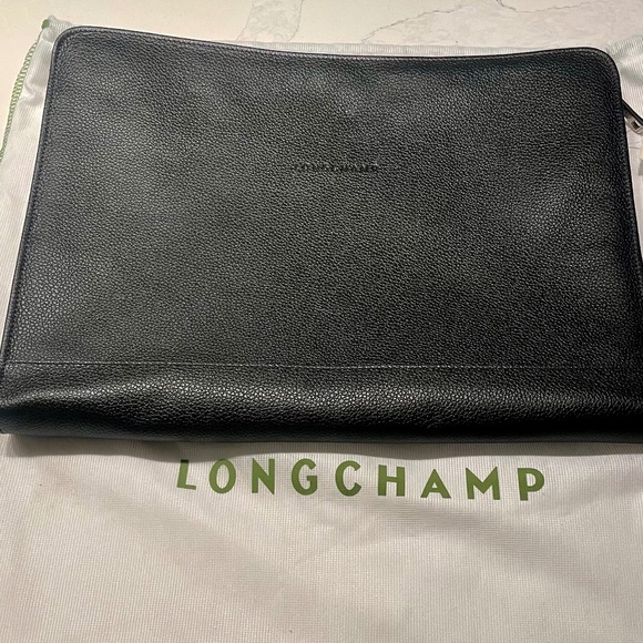 Longchamp Le Foulonné Laptop Case (Retail $420) - Picture 1 of 6